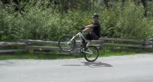 How to mountain bike wheelie demo